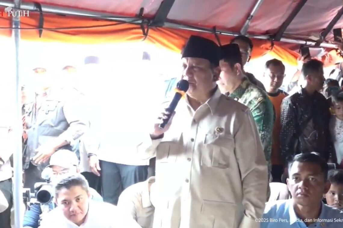 Komitmen Presiden Prabowo: Janji Hunian Sementara dan Tetap untuk Korban Bencana Sumatera